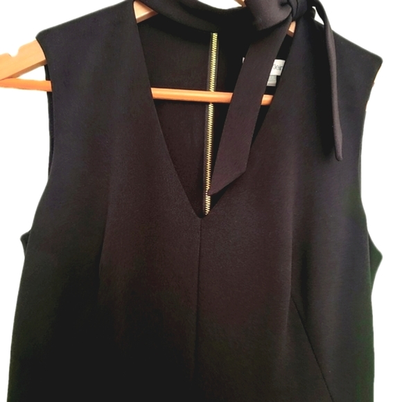 NWT Calvin Klein High Waist Wide Leg Black Romper Size 2 - Picture 5 of 9